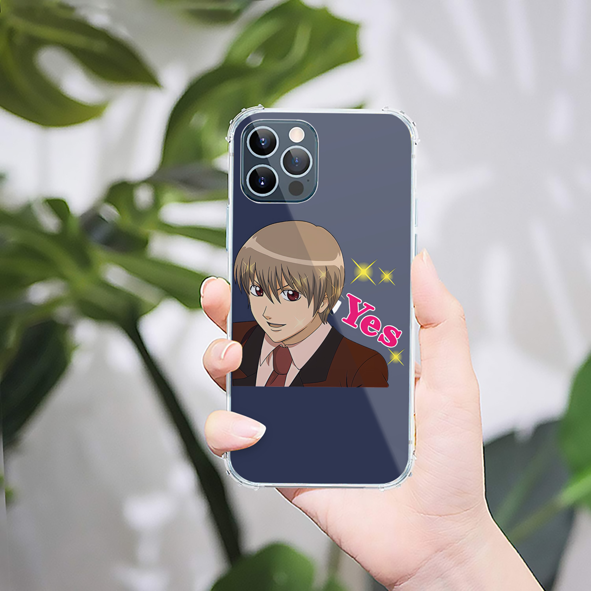 （画像用） ぎんたま 坂田銀時（さかたぎんとき） 神楽 志村新八（しむら しんぱち） GINTAMA Sakata Gintoki Kagura Shimura Shinpachi 【iPhone 12シリーズ対応】透明スマホケース（クリアソフトケース）